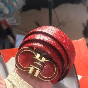 Red Designer Women's Belt